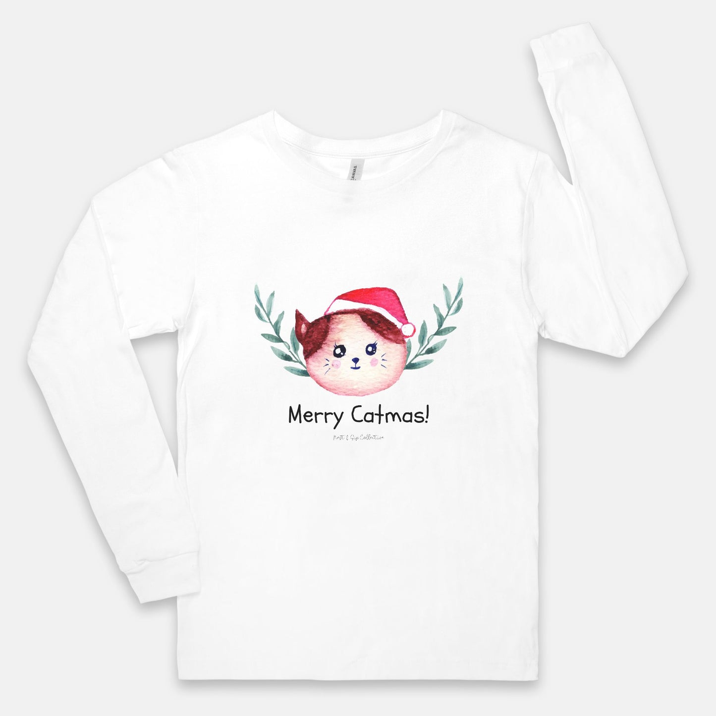 Merry Catmas Long Sleeve Tee