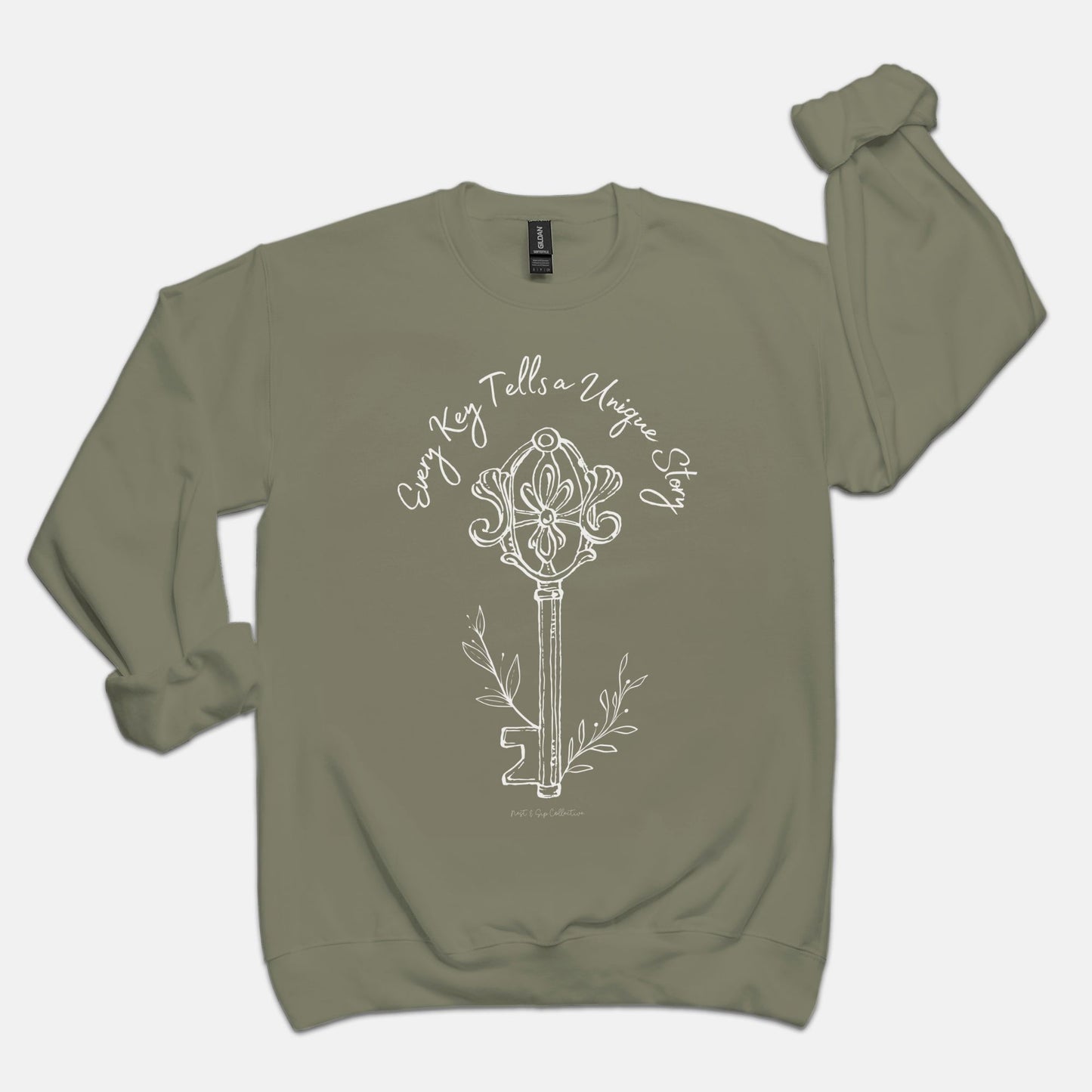 Every Key Tells a Unique Story Crew Neck Sweatshirt