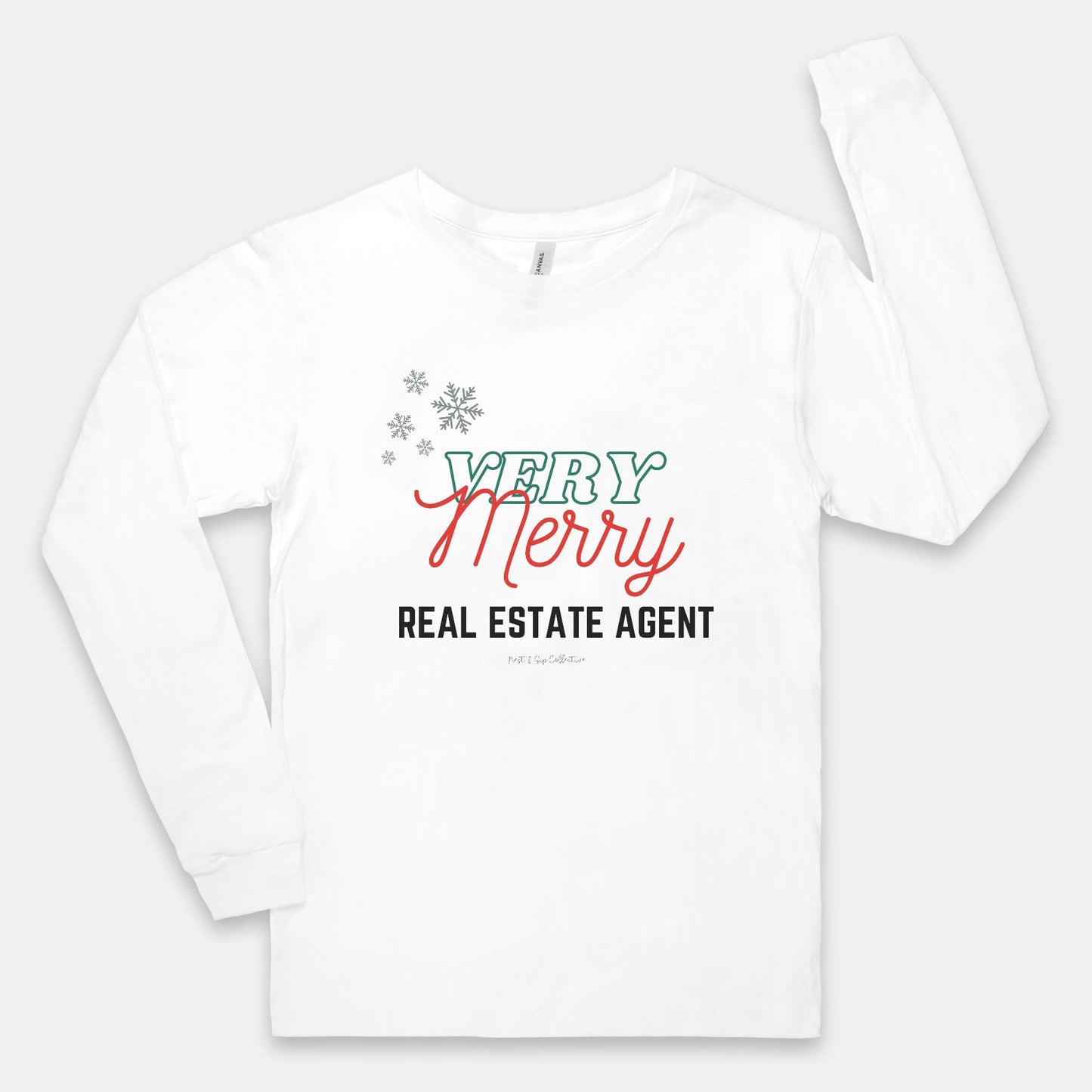 Very Merry Real Estate Agent Long Sleeve Tee