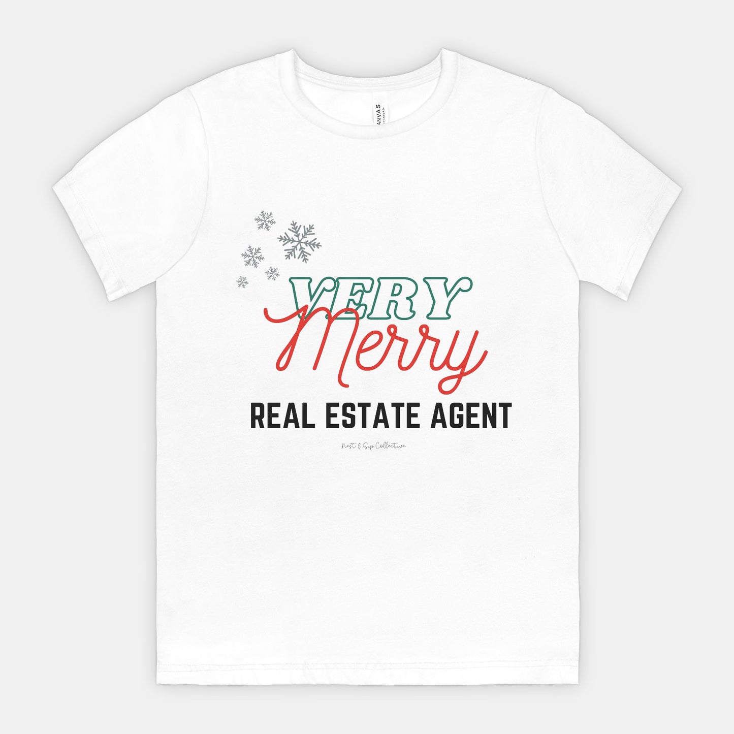 Very Merry Real Estate Agent Tee