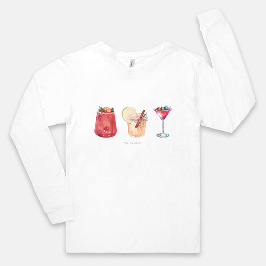 Holiday Cocktails Long Sleeve Tee