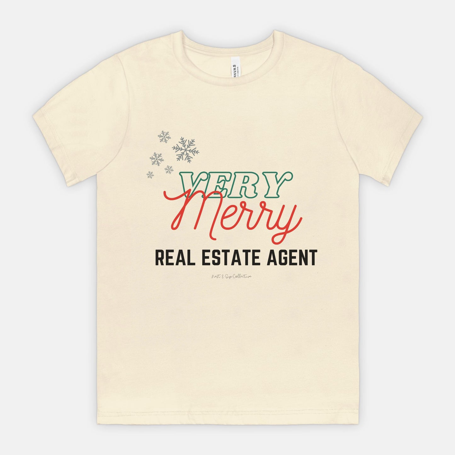 Very Merry Real Estate Agent Tee