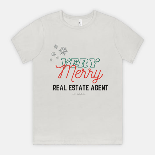 Very Merry Real Estate Agent Tee