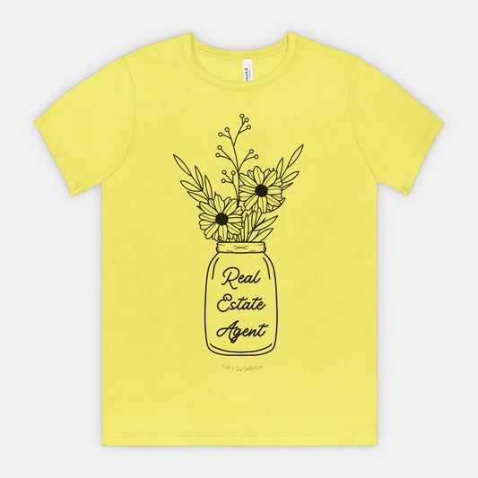 Mason Jar Real Estate Agent Tee