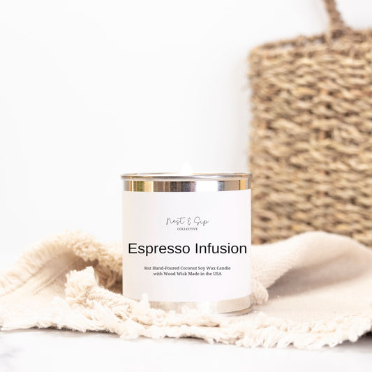 Espresso Infusion Wood Wick Candle
