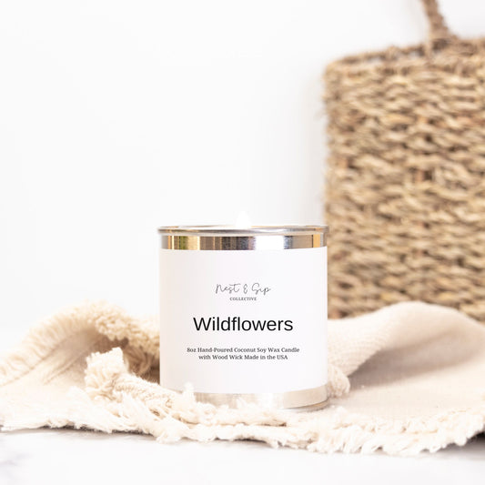 Wildflowers Wood Wick Candle