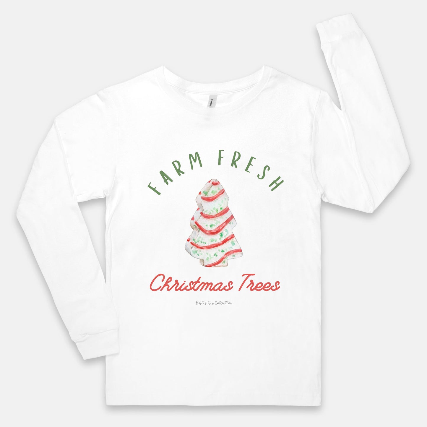 Farm Fresh Christmas Trees Long Sleeve Tee