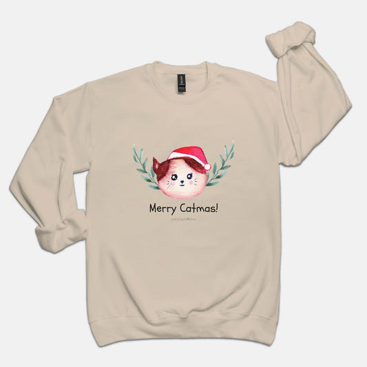 Merry Catmas Crew Neck Sweatshirt